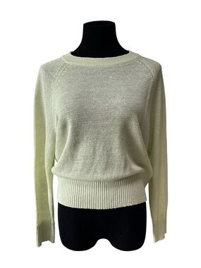 White + Warren Linen Crewneck Sweater